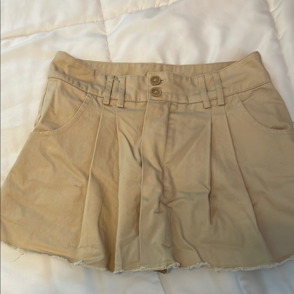 PacSun Tan Skort small new with tags 26” waist